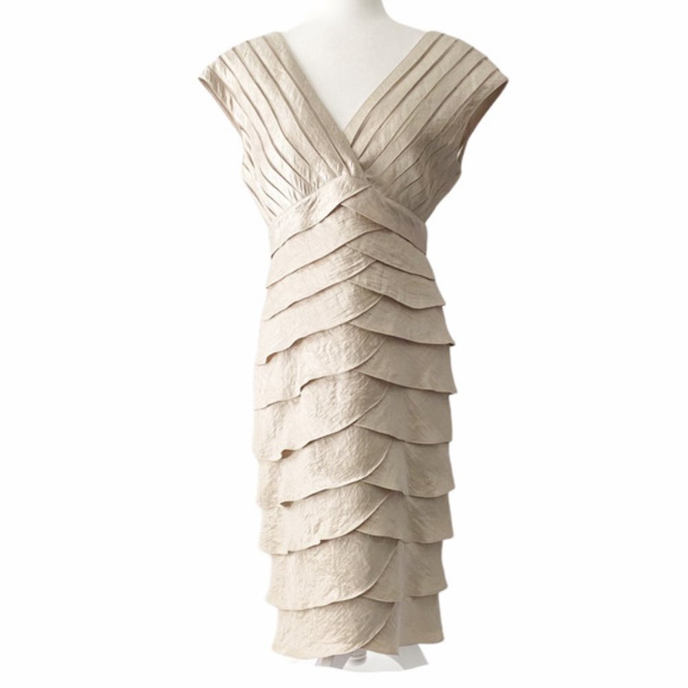 Cache gold party cocktail dress